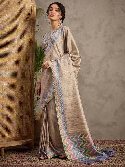 Vasthrlay Georgette Madhubani Unstitched Su Ethnic Wear