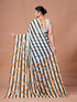 Vasthrlay Orange Unstitched Saree