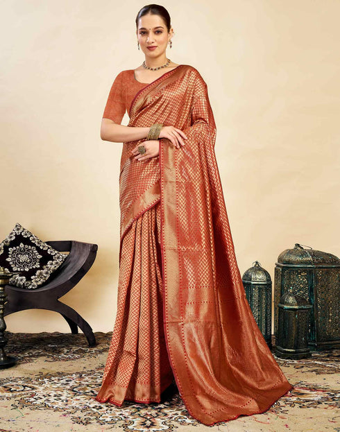 Vasthrlay Banarasi Traditional Unstitched Saree