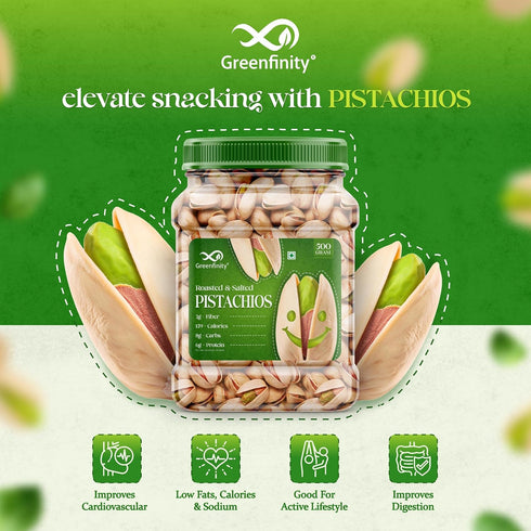 GreenFinity Fresh Whole Roasted Salted Pistachios