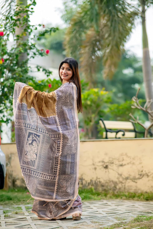 Vasthrlay Tussar Saree Ghicha