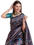 Vasthrlay Blue Banarasi Traditional Unstitched Saree