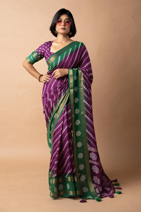 Vasthrlay Fashion Bandhani Printed Ethnic Wear