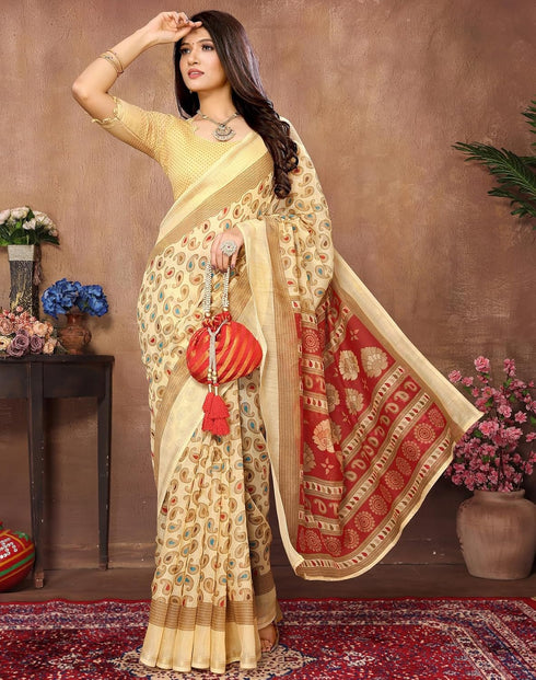 Vasthrlay Woven Linen Az Ys Colorful Vedanshi Parent Pista Ethnic Wear