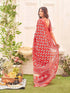 Vasthrlay Womens Printed Unstitched Light Green Saree
