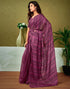 Vasthrlay Chanderi Printed Unstitched Blue Saree
