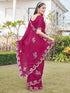 Vasthrlay Georgette Scalloped Pink Saree
