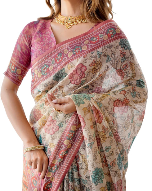 Vasthrlay Handloom Burgundy Traditional Saree