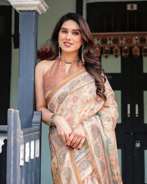Vasthrlay Handloom Flowers Saree