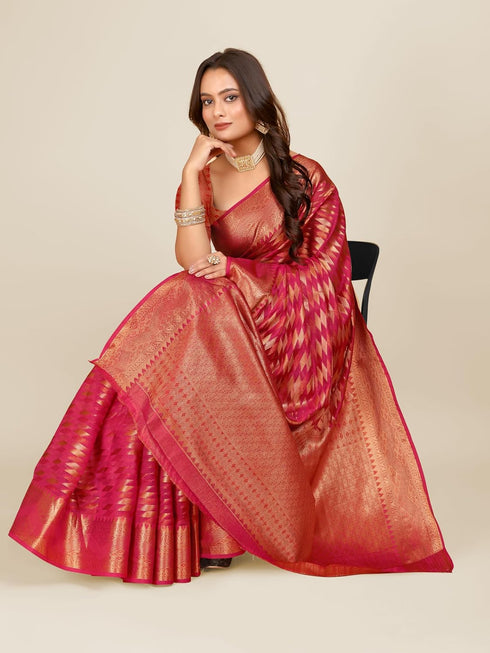 Vasthrlay Multicolour Geometric Ethnic Wear