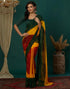 Vasthrlay Georgette Bandhani Unstitched Yellow Saree