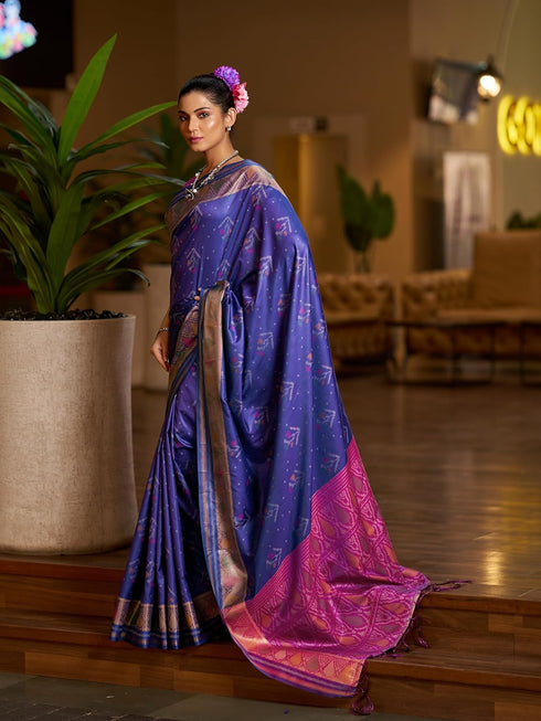 Vasthrlay Unstitched Multicolor Comfortable Friendly Saree
