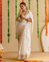 Vasthrlay Special Weaving Unstitched Off White Saree