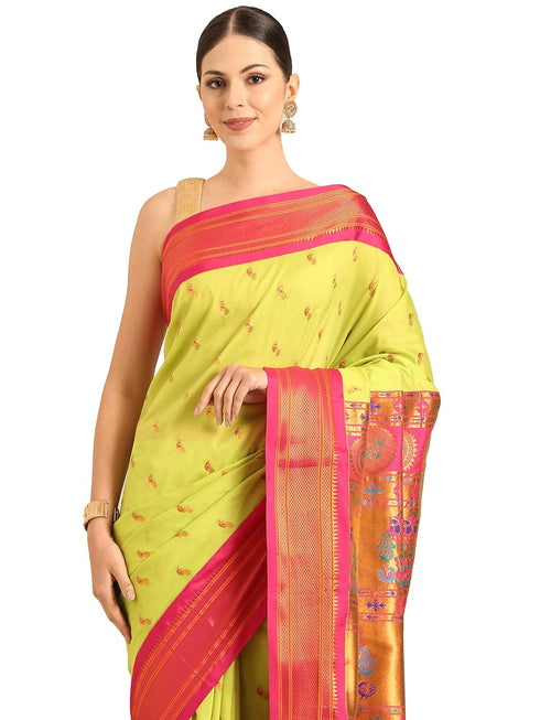 Vasthrlay Paithani Purple Saree