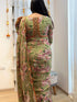 Vasthrlay Pink Georgette Unstitched Saree