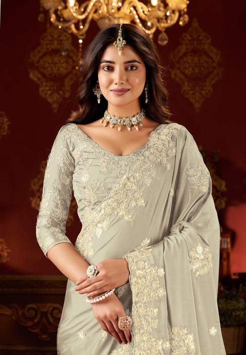 Vasthrlay Embroidery Saree