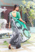 Vasthrlay Georgette Sequence White Ethnic Wear