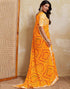 Vasthrlay Georgette Embroidery Unstitched Red Saree