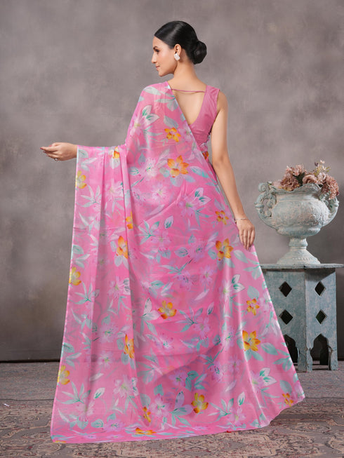 Vasthrlay Chiffon Floral Saree