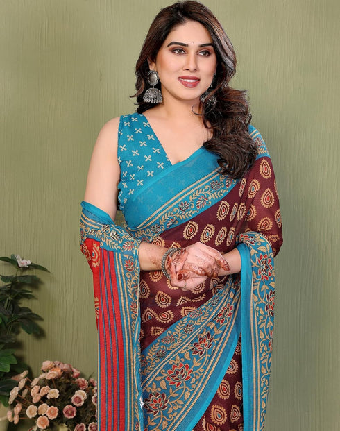 Vasthrlay Georgette Traditional Ethinic Az Ys Vaidika Ethnic Wear