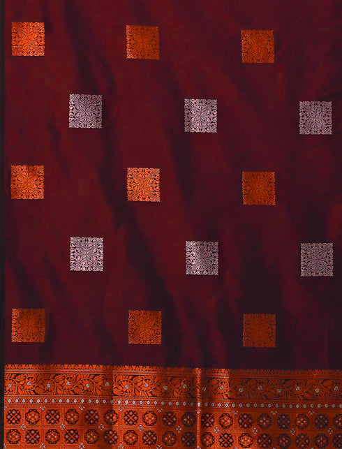 Vasthrlay Banarasi Unstitched Saree