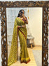 Vasthrlay Yellow Georgette Printed Unstitched Saree
