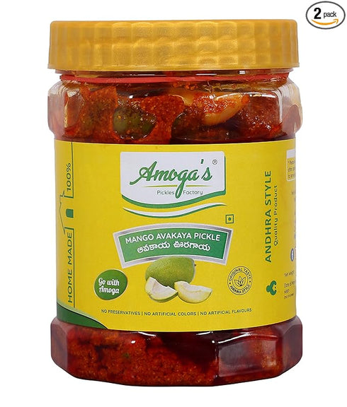 Amoga's Pickles Factory Andhra Authentic Special Mango Pickle