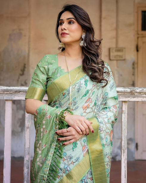 Vasthrlay Cotton Unstitched Blouse Ethnic Wear