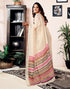 Vasthrlay Womens Printed Unstitched Dark Green Saree