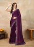 Vasthrlay Siroski Unstitch Purple Ethnic Wear