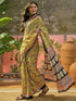 Vasthrlay Printed Yellow Saree