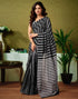 Vasthrlay Chanderi Printed Unstitched Blue Saree