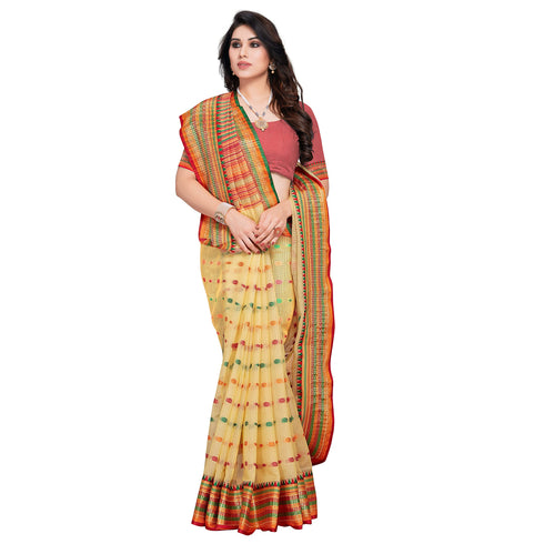 Vasthrlay Jacquard Unstitched Saree