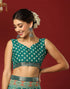 Vasthrlay Georgette Bandhani Unstitched Wine Saree