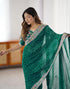Vasthrlay Georgette Embroidery Unstitched Pink Saree