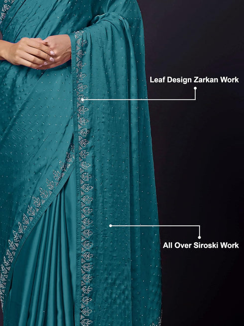 Vasthrlay Georgette Unstitch Morpeach Ethnic Wear