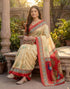Vasthrlay Banglori Printed Unstitched Peach Saree