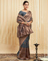 Vasthrlay Womens Banarasi Jacquard Sky Blue Saree