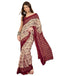 Vasthrlay Womens Printed Unstitched Maroon Saree