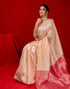Vasthrlay Womens Weaving Unstitched Cream Saree