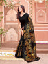 Vasthrlay Womens Printed Unstitched Dusty Pink Saree