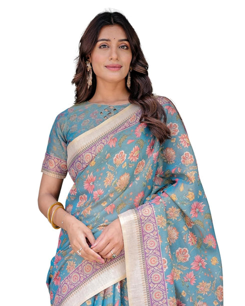 Vasthrlay Handloom Printed Saree