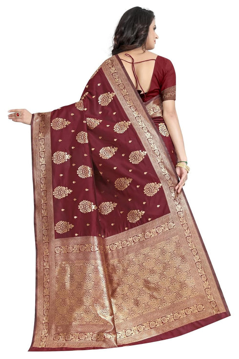 Vsathrlay Purple Kanchipuram Ethnic Wear