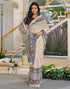 Vasthrlay Womens Printed Unstitched Beige Saree