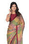 Vasthrlay Fashion Chiffon Georgette Teal Ethnic Wear