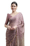 Vasthrlay Fashion Chiffon Chevron Printed Ethnic Wear