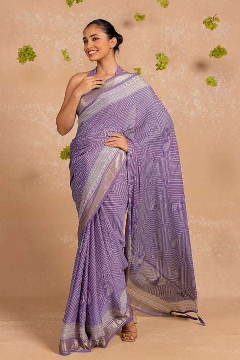 Vasthrlay Fashion Georgette Bandhani Printed Ethnic Wear