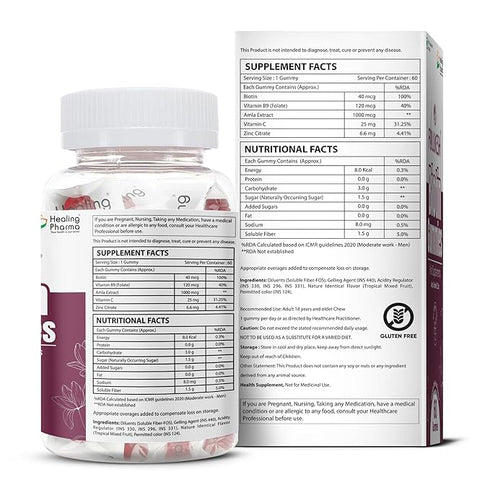 Healing Pharma Follikesh Biotin Gummies
