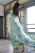 Vasthrlay Fashion Jacquard Geomatric Peach Ethnic Wear