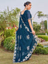 Vasthrlay Georgette Embroidery Dark Saree